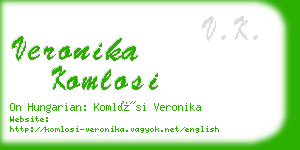 veronika komlosi business card